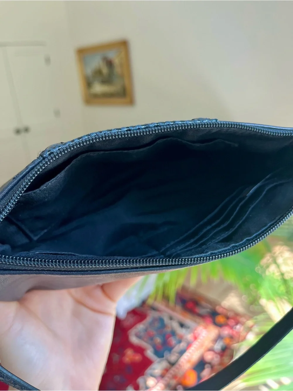 Coach Ashley Large Pleated Leather Wristlet